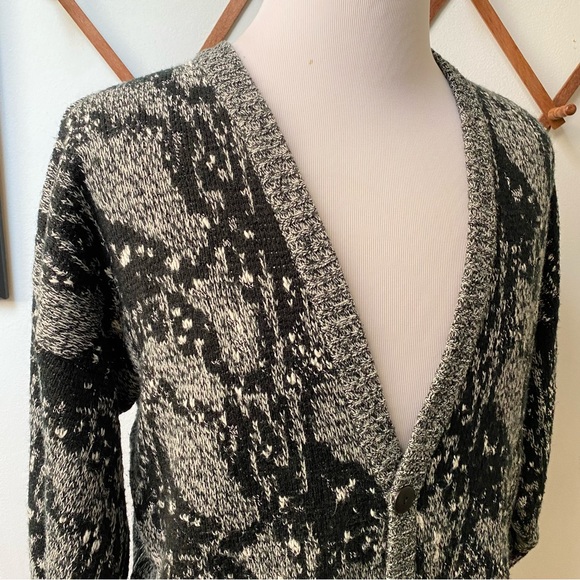 Vintage 1980s Abstract Funky Cardigan - Picture 9 of 14